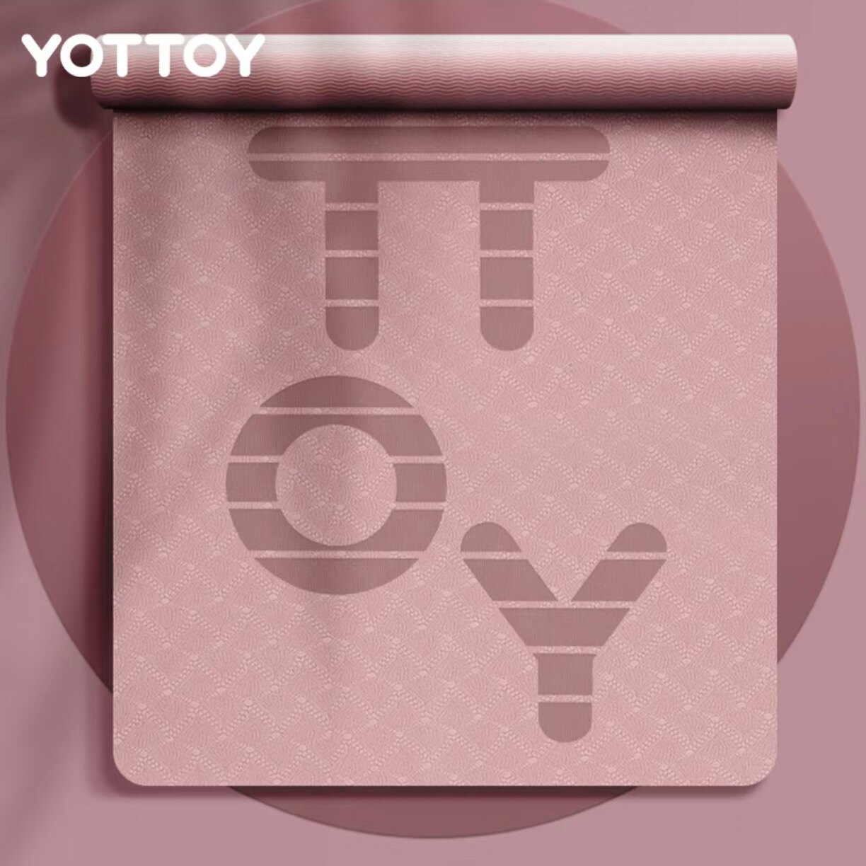 YOTTOY瑜伽垫加厚加宽加长初学者女健身垫舞蹈防滑瑜珈垫子