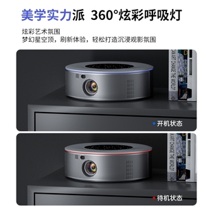 【旗舰新品】虾皮2023新款Z9智能投影仪家用超高清卧室床头客厅投墙家庭影院小型便携宿舍电视手机投屏投影机