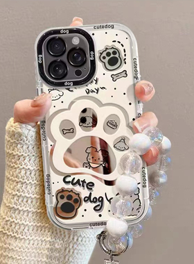 镜面萌心狗爪适用于oppofindx9手机壳x8x7x6prox5保护套Reno15/14/13PRO+reno12/10+/9/8女新款K12X11k7x狐尾