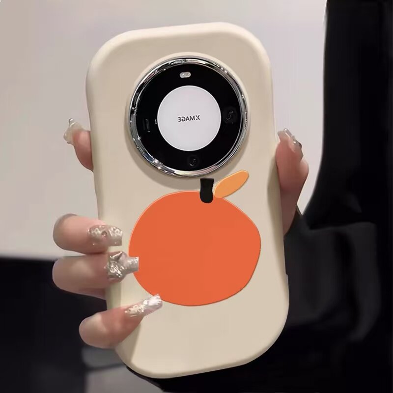 简约平涂橘子适用于vivoiqooneo11手机壳neo10pro全包iqoo13pro/12创意iqoo15新款z7i/z9x女u3xu5镜框保护套