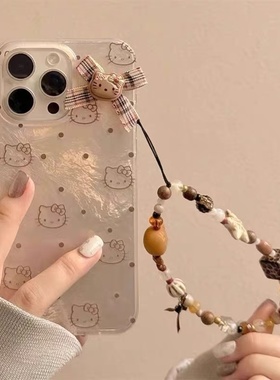 波点卡通猫适用于oppo findx9手机壳x8prox7/reno14pro/13/12女K12S/11/10软A5A6proA3新款ace2羽纱保护套