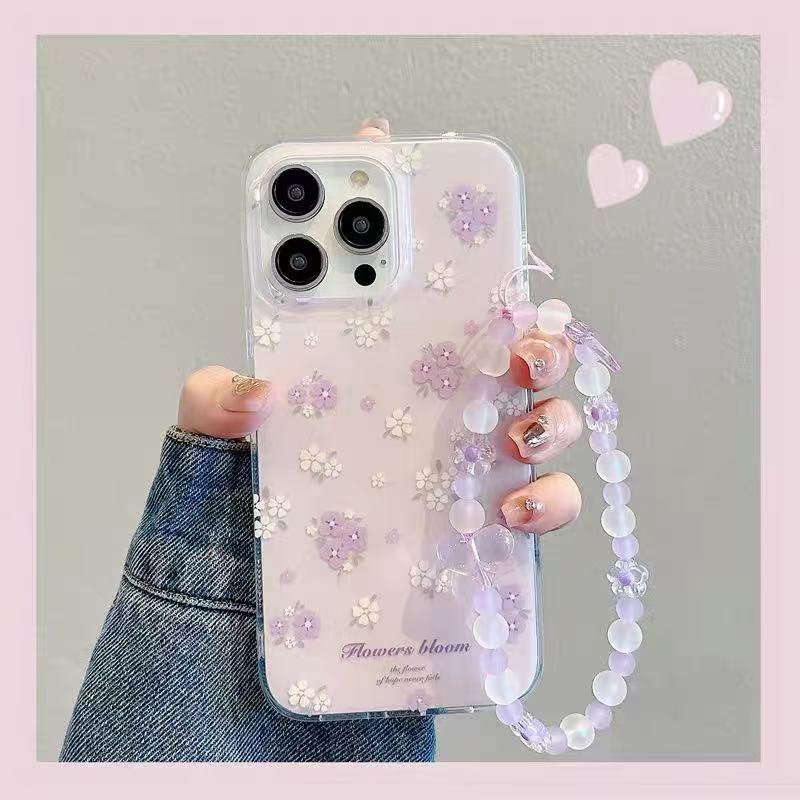 清新浅紫碎花适用于魅族21note手机壳魅族21pro新款魅族18pro/18X女18S全包魅个性17pro小众18spro保护套IMD