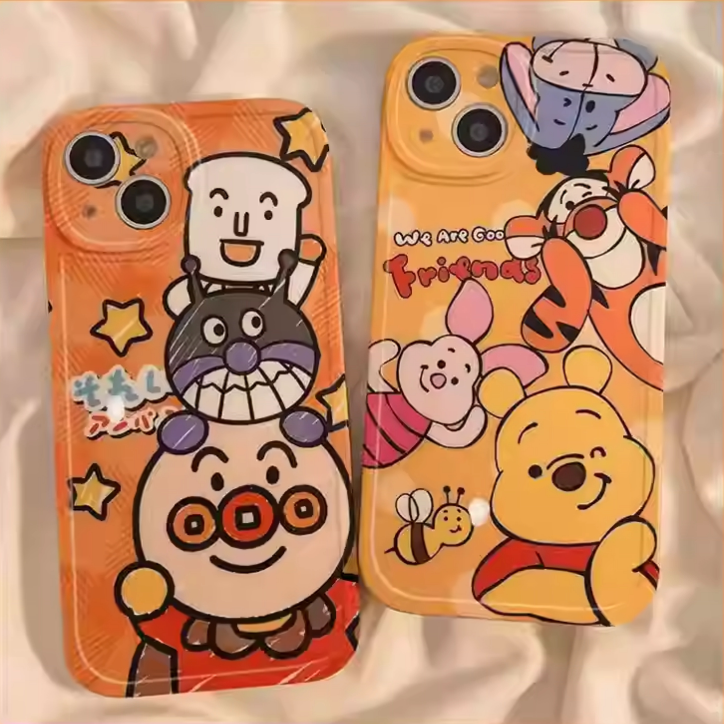 尼熊面包超人适用于苹果17Air手机壳18promax软iphone15/16pro保护套xsmax创意13全包12情侣xr8女款mini7胖妹