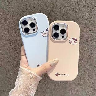 帕恰狗卡通猫适用于OPPOrealme真我14pro+13手机壳15/11neo7x/6seGT8prok12x新款K11/109全包V50镜框保护套