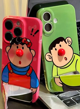 火翔红鼻胖虎适用于oppo reno15pro手机壳reno14/reno13Reno12/109/6/7se女r15标准保护套reno5/4/3女r17菲林