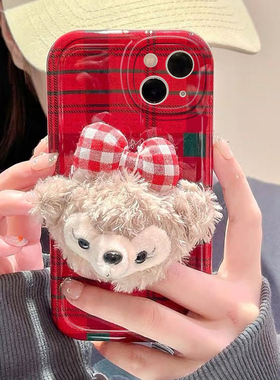 格纹毛绒雪莉适用于华为nova15pro手机壳14/13/12/11Ultra女nova10/9se/8pro保护套nova5pro/6se创意4/3胖妹