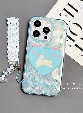 羽纱爱心兔子适用于小米17手机壳15/14ultra/13pro12T新款note15pro+14R/k80/70/60/女civi5PRO/4羽纱保护套