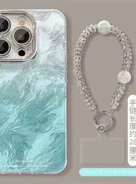 闪粉渐变蓝色适用于华为Pura80手机壳p70pro/P60保护套mate80pro新款nova15/14/13/12se11女10畅享80/70x锡纸