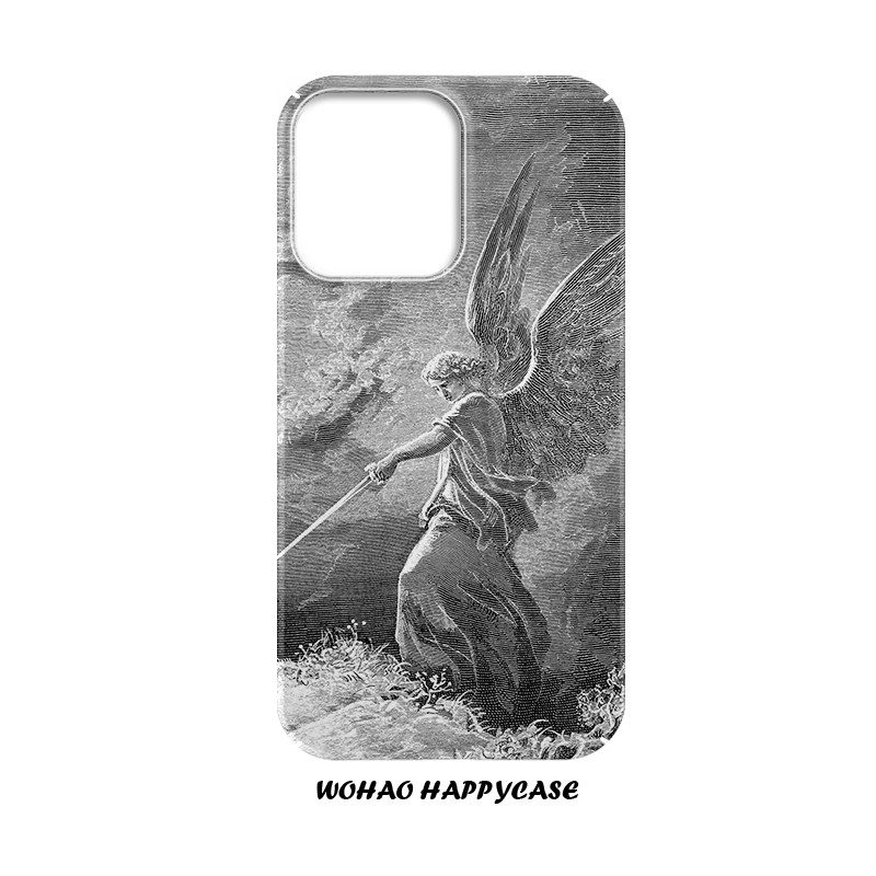 欧美坠落天使适用于苹果15手机壳14pro个性创意iPhone1