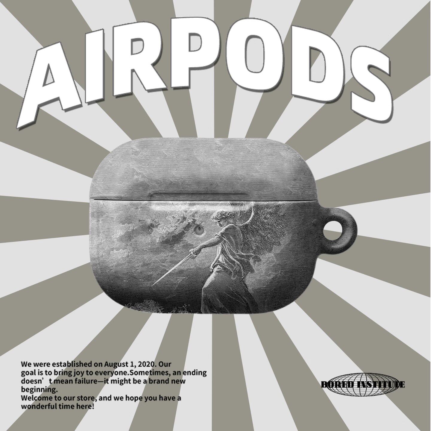 欧美罪与罚适用于AirPodsPro3苹果无线蓝牙耳机airpods4/3二代pro时尚韩国进口菲林保护套2/1保护壳个性小众