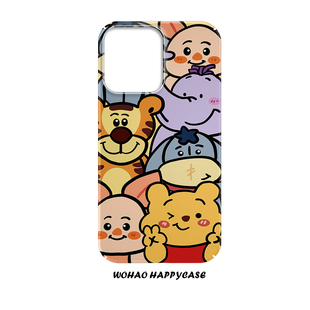 小众维尼适用于iphone14promax苹果13手机壳12磨砂绳孔新款 防摔套 11pro菲林壳网红情侣xrs高级感卡通创意个性