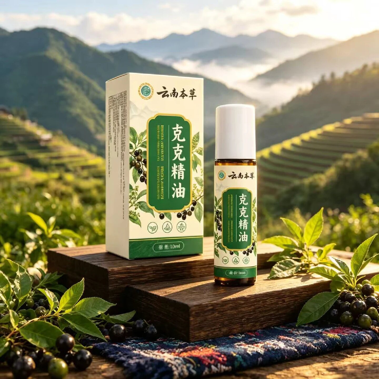 云南本草克克精油鸦胆子克尤精油植物萃取舒缓清爽不油腻易吸收