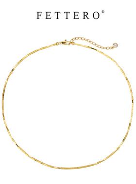小众气质锁骨链fettero铜合金