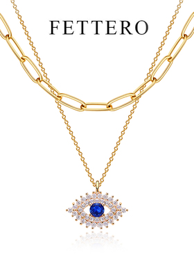 fettero 铜合金项链 【恶魔之眼项链】高定设计轻奢小众锁骨链女