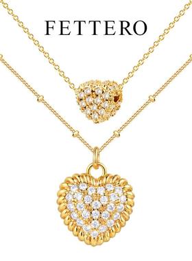 气质百搭轻奢项链fettero铜合金