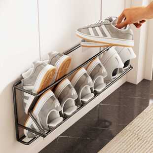 壁挂式门后鞋架挂在门上的鞋架子浴室拖鞋架子免打孔鞋子收纳神器
