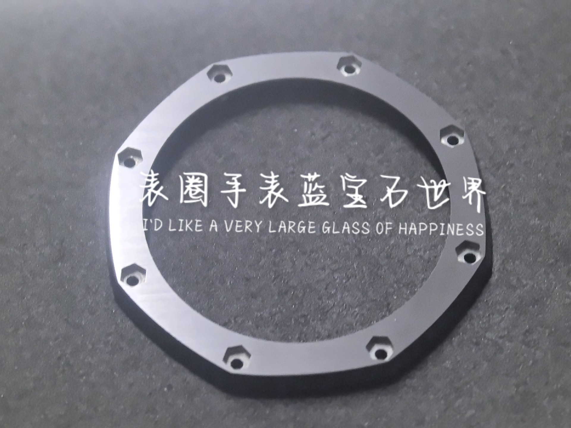 爱彼26470/26400陶瓷表圈 精细拉丝工艺 黑色高科技
