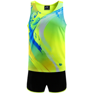 儿童田径服长袖紧身服马拉松服跑步背心短袖短裤队服比赛运动秋冬