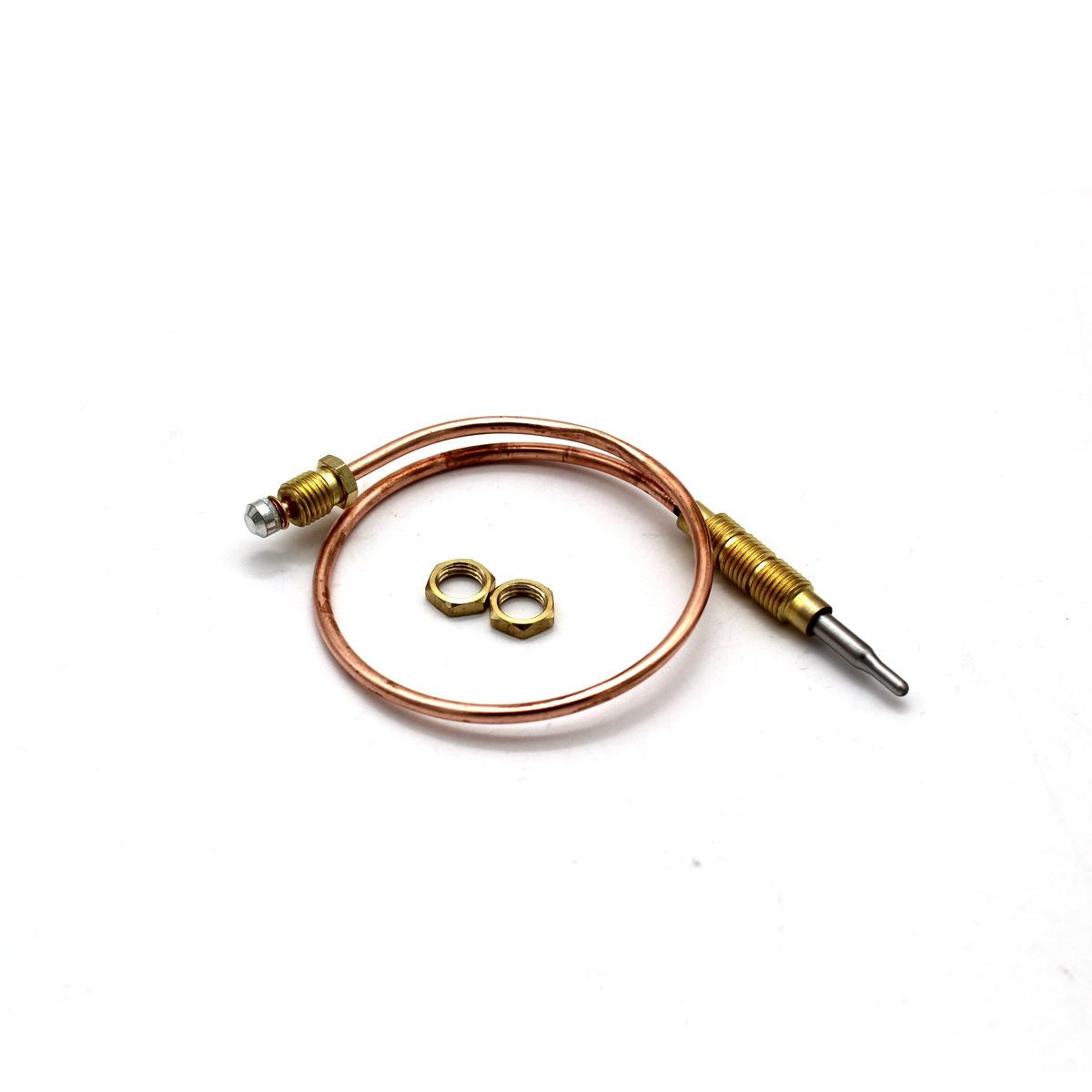 320mm头部卡槽M8X1固定螺丝熄火保护铜管型热电偶火炉配件