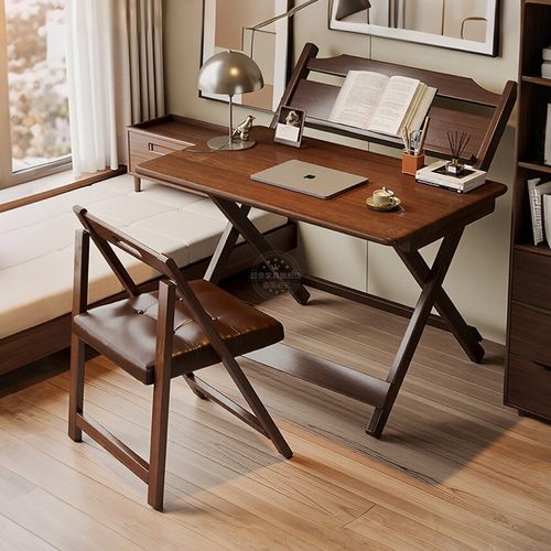 实木折叠桌小户型卧室床边桌