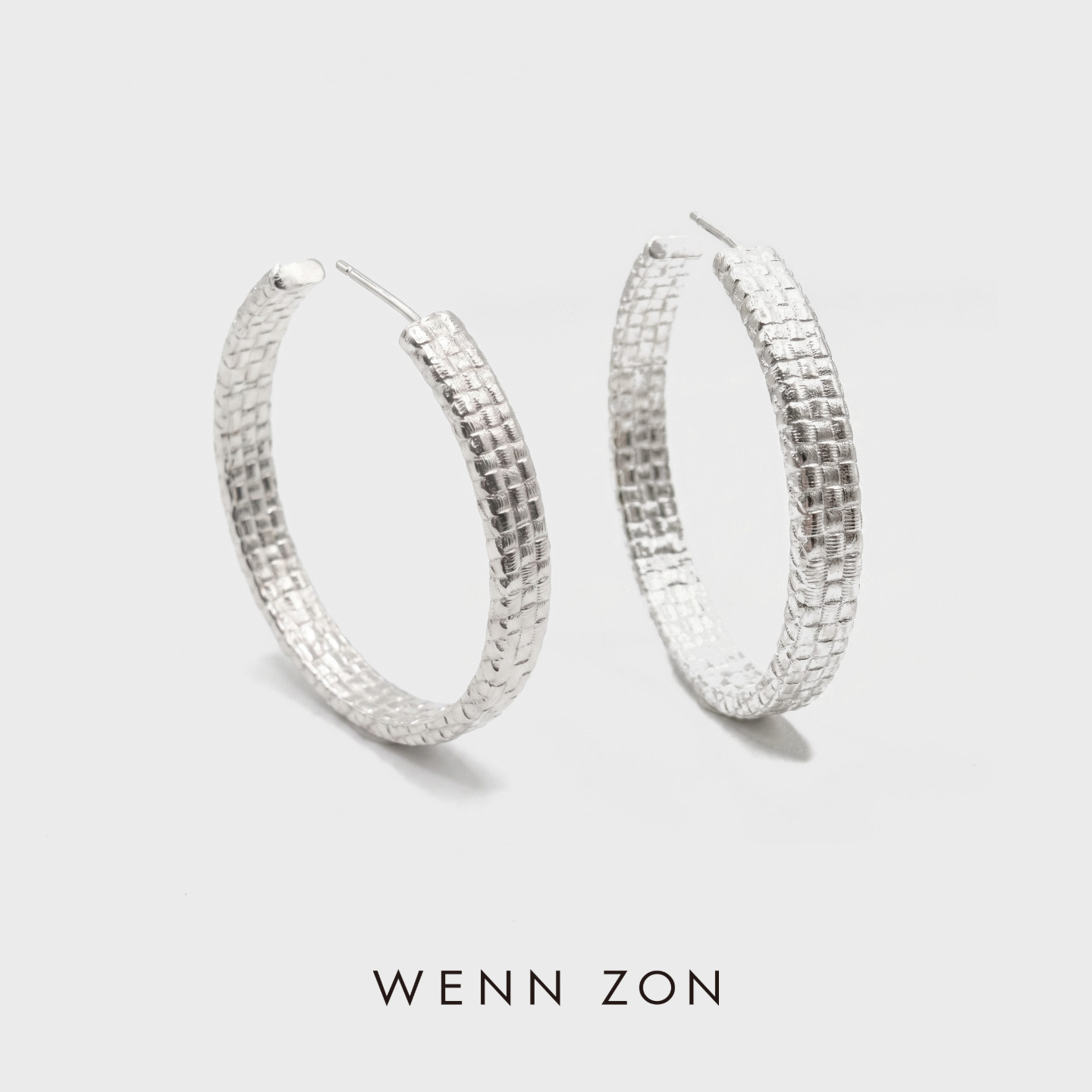 WENN ZON编织新中式个性原创大耳环 设计感轻奢时尚高级感耳饰女