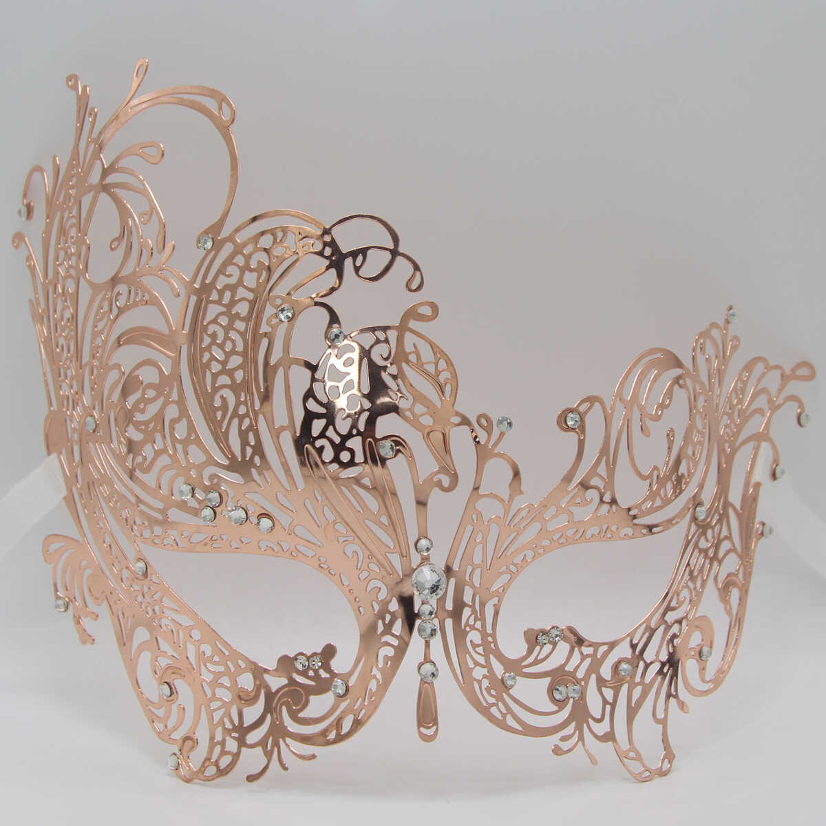 高档化妆舞会金属镶钻新款面罩
