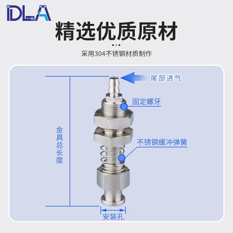 光伏自落304不锈钢金具吸盘座   SMC耐腐蚀吸盘支架ZP3系列D1010S