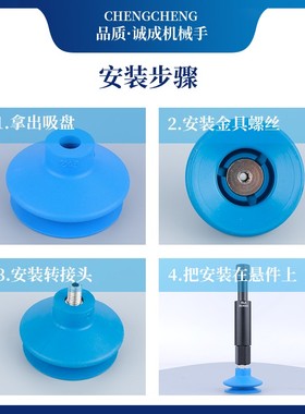 COVAL库沃VSA系列工业真空吸盘 机械手配件1.5层镜面真空吸盘