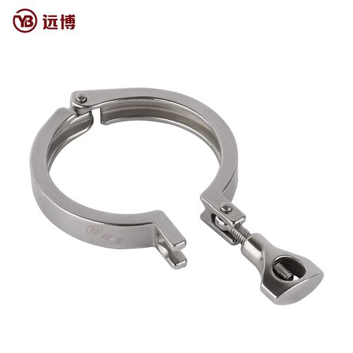 卫生级快装卡箍304不锈钢接头卡盘抱箍快接精铸固定卡扣管夹重型