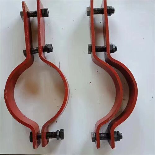 A5基准型三孔管夹 多螺栓抱箍管夹碳钢 材质Q235B免费刷漆 赠螺栓