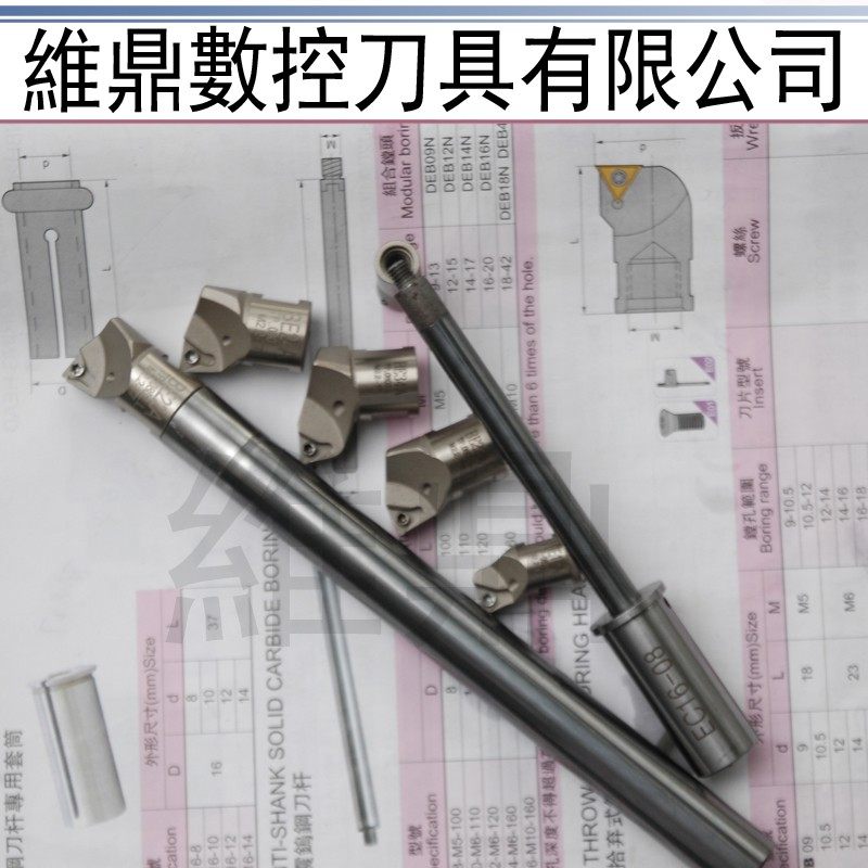 台湾进口世邦NBJ16微调精镗刀 搪孔镗头深孔加工ST08 10 12 14 16