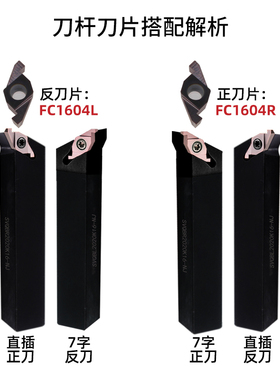 液压管件退刀槽ED槽刀杆刀片/ED端面槽刀FC1604R100/150/200/300