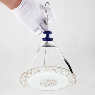 不锈钢三脚盘夹三爪提盘夹盘器防烫防滑 取碗碟夹具提盘器