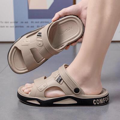 开车拖鞋男士夏外穿2025新款凉鞋大码防滑防臭eva户外出沙滩凉拖