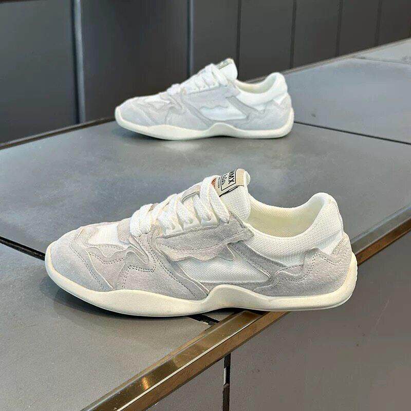 潮牌夏季百搭休闲透气网面鞋男潮流青少年轻便运动软底阿甘德训鞋