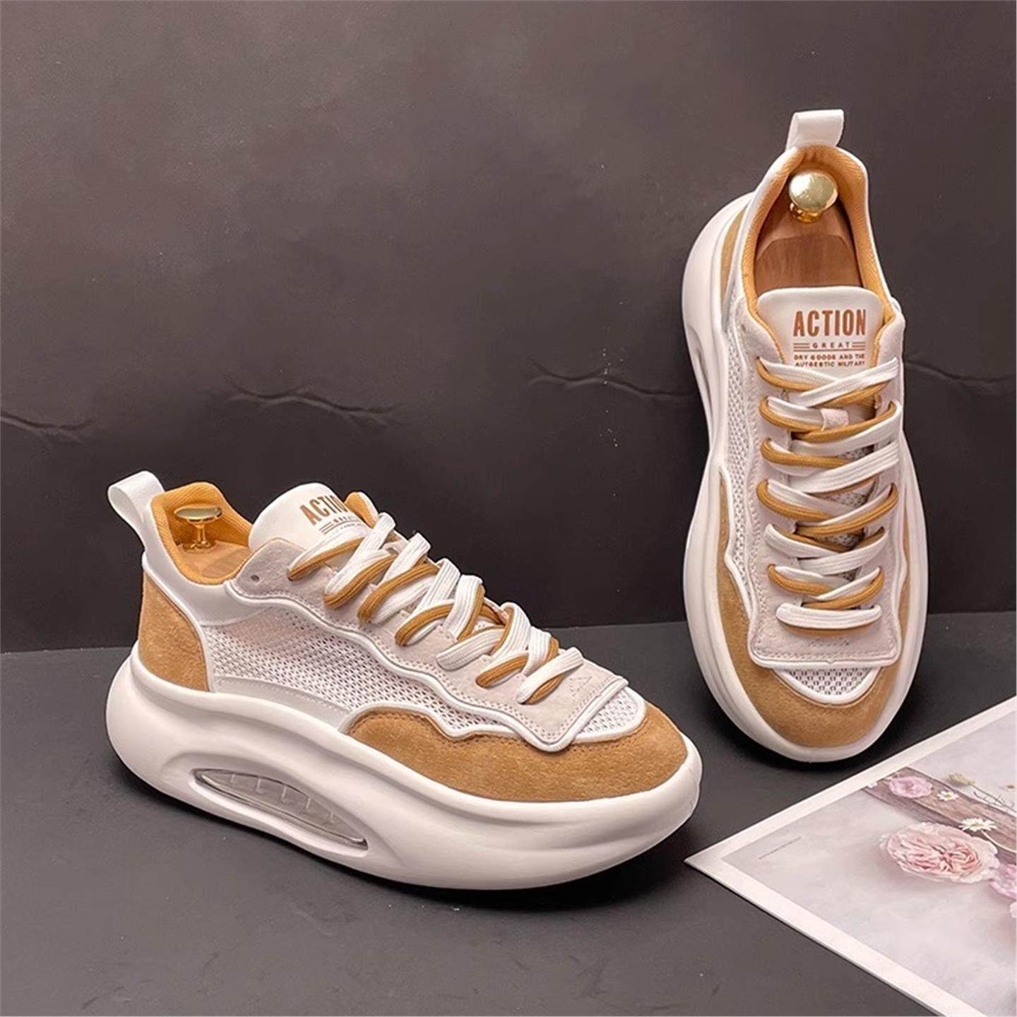 潮牌时尚百搭透气鞋男春秋2025年新款内增高运动休闲软底老爹鞋子,流行男鞋,老爹鞋,淘宝优惠券,粉丝福利购,淘宝优惠卷