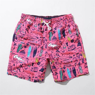 沙滩裤可下水速干带内衬冲浪裤男双层游泳裤沙滩短裤可游泳海滩裤