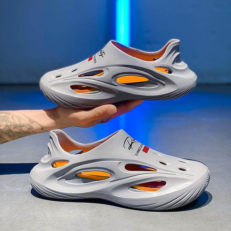 潮牌椰子洞洞鞋男款夏季外穿涉水漂流溯溪鞋全包防滑防臭沙滩凉鞋,流行男鞋,洞洞鞋,淘宝优惠券,粉丝福利购,淘宝优惠卷