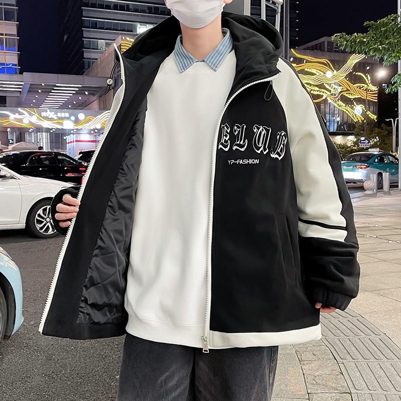 冬季加厚棉衣青少年宽松休闲棉袄潮牌奥粒绒夹棉外套男士夹克棉服