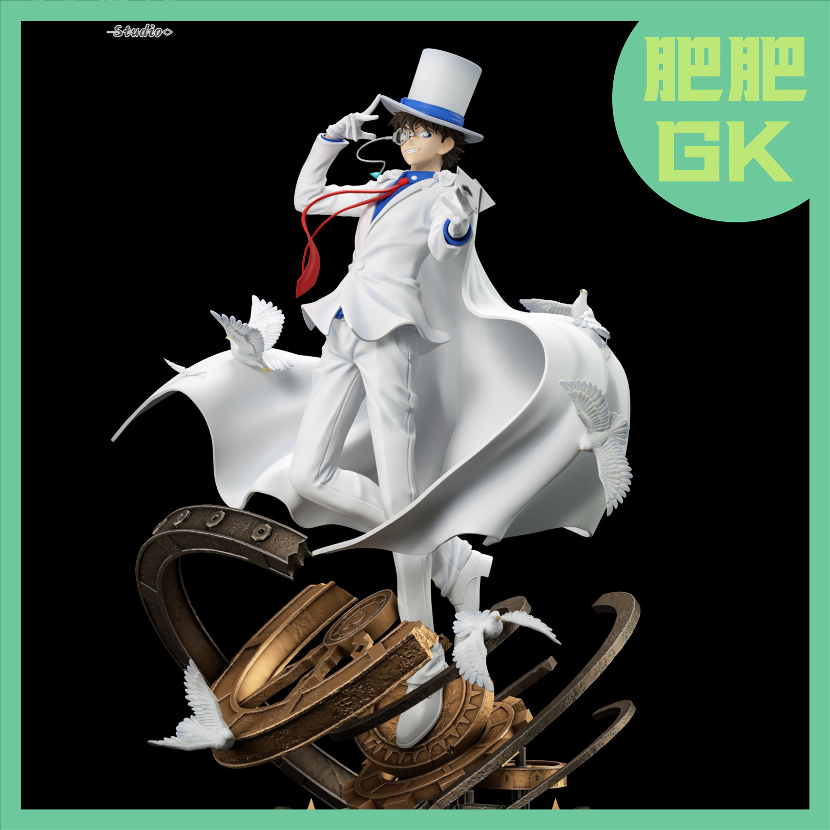 【肥肥gk】 怪盗基德手办 yyds工作室-gk雕像模型
