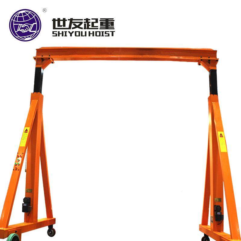 厂梁家直供电动单机门式式起重高3米跨度3米多规格移动龙门架现货