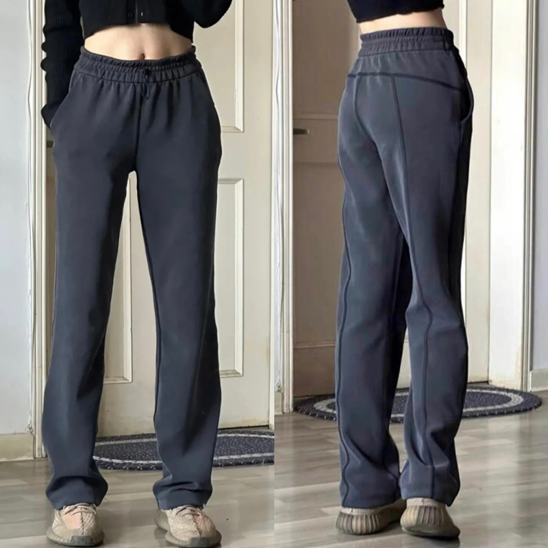 lululemon Softstreme HR Pant 瑜伽直筒高腰长裤休闲阔腿运动裤 运动/瑜伽/健身/球迷用品 瑜伽长裤 原图主图