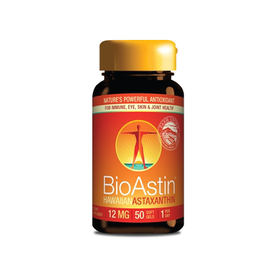 BioAstin美国虾青素精华胶囊口服天然进口雨生红球藻50粒