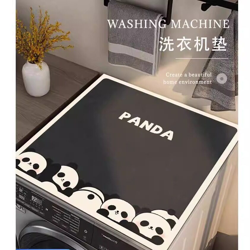 滚筒洗衣机防尘盖布软硅藻泥台面垫床头柜垫子冰箱冰柜防尘罩盖布