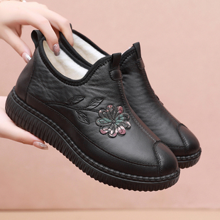 新款 舒适老人鞋 老北京布鞋 软底防滑奶奶鞋 加绒加厚妈妈鞋 2024冬季