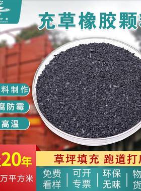 运动人造草皮EPDM黑色充草颗粒足球场绿色环保颗粒新国标草坪颗粒