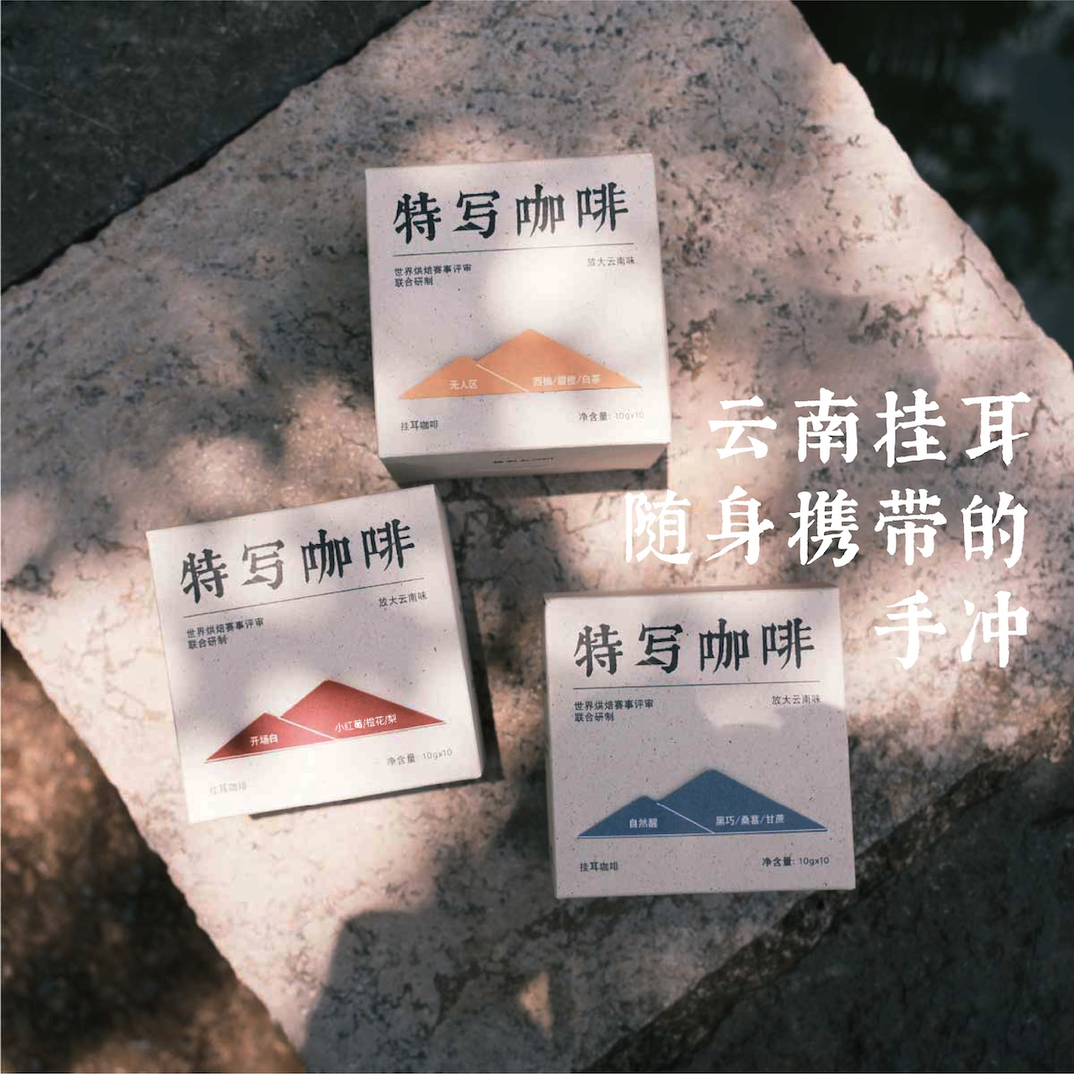 特写云南咖啡多种风味烘焙度