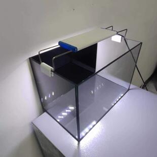 家用小型鱼缸黑背景鱼缸玻璃直角鱼缸雷龙缸客厅办公室桌面小鱼缸