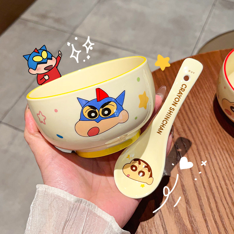 蜡笔小新陶瓷饭碗家用2025新款