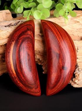 圣杯茭杯筊贝圣杯卦红檀木桃木羊角圣杯摆件圣杯挂佛堂用品